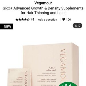NIB VEGAMOUR GRO ADVANCED HAIR GROWTH SYSTEM